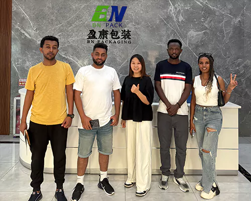 Customers visit the bn packaging factory.webp