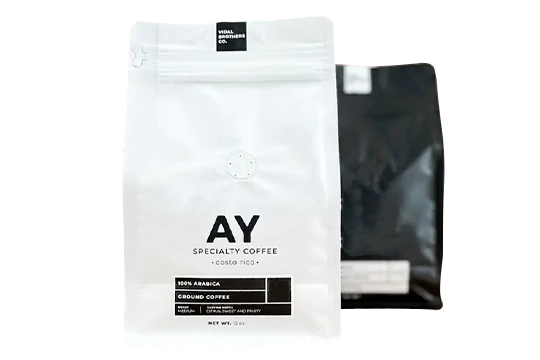 Bolsas de café biodegradables con válvula