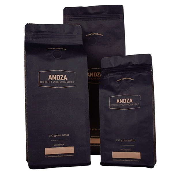 Black Kraft coffee bag