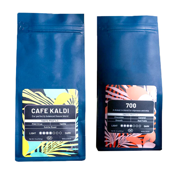 Blue Coffee Pouches