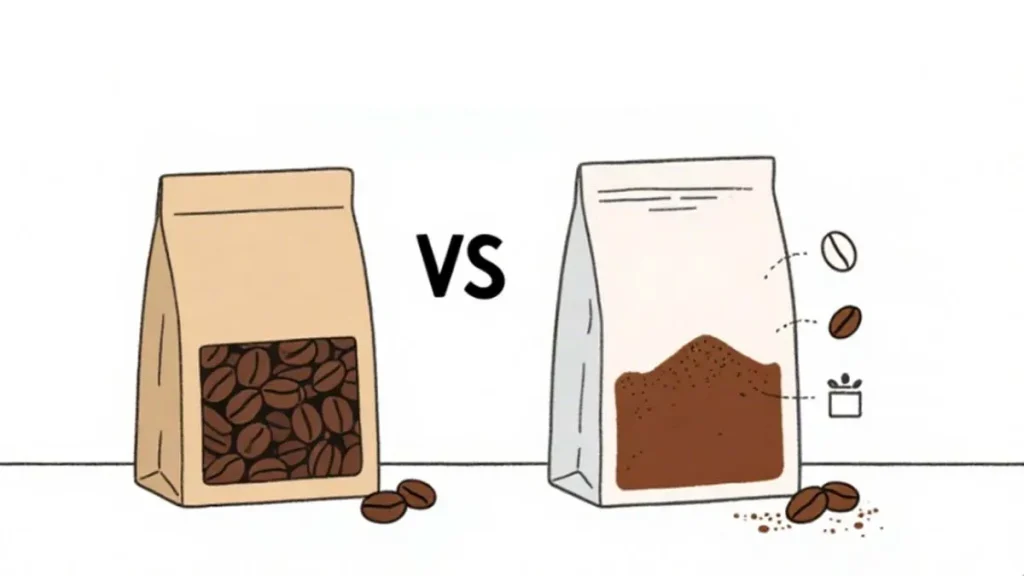 Coffee Beans vs. Ground Coffee 11zon