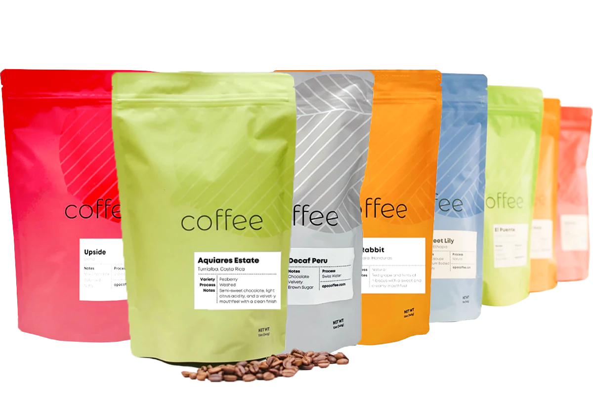 Colored Coffee Bags