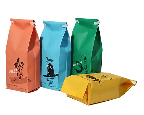 Multiple Color kraft coffee bag