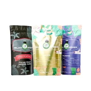Stand Up Coffee Pouches With Valve