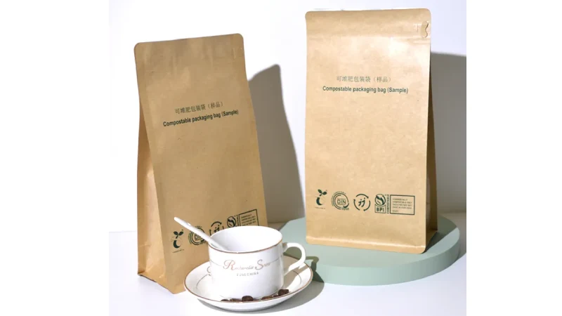 biodegradable flat bottom coffee bags manufacture