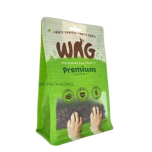 flat bottom pet food packaging bag with window (1)