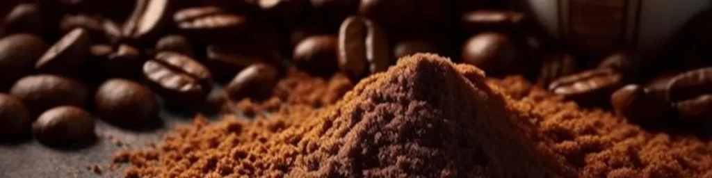 ground coffee beans