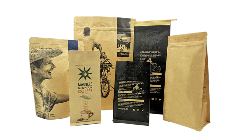 stand up kraft paper bags