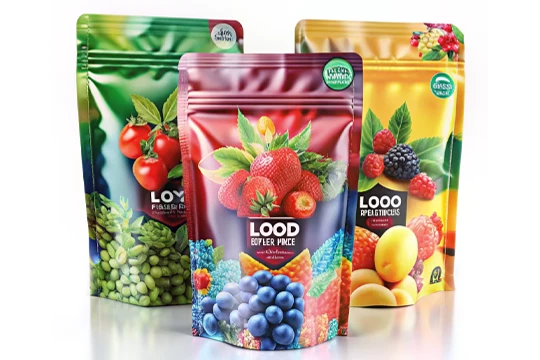 stand up plastic food bag