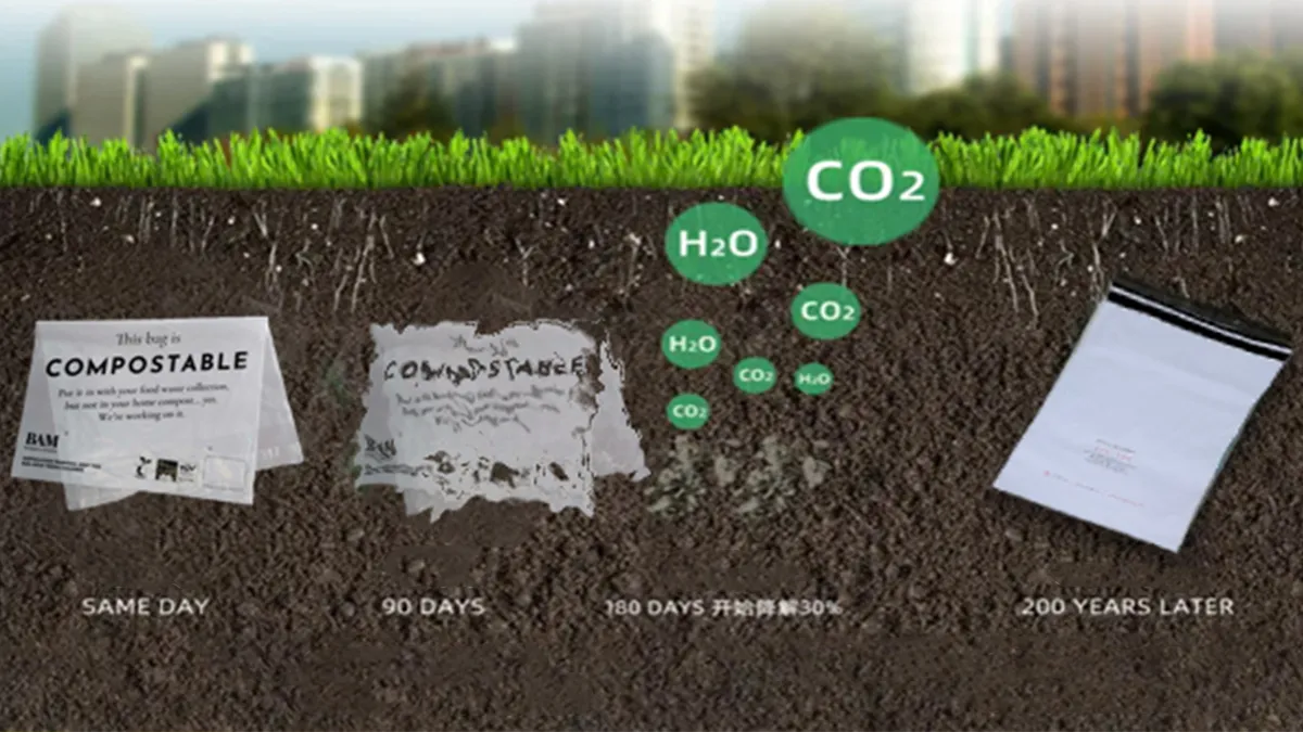 which material is most commonly used for biodegradable packaging
