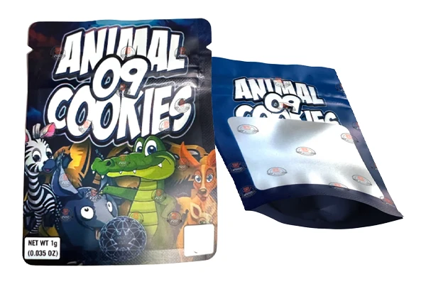 Animal Cookies Mylar Bags