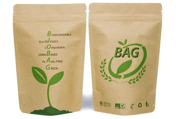 Biodegradable Kraft Stand Up Pouch