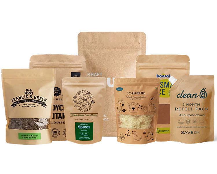 Brown Kraft Paper Pouches
