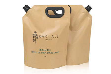 Brown Kraft Paper Spouted Pouches
