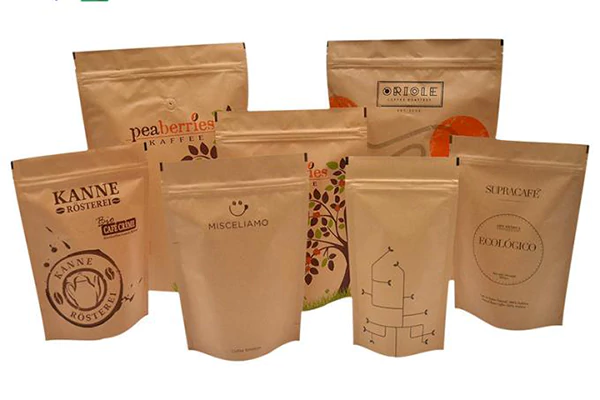 Brown Kraft Paper Stand Up Pouch