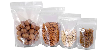 Clear Stand Up Zipper Pouches
