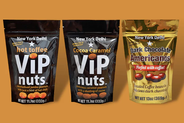 Gloss stand up zipper pouches