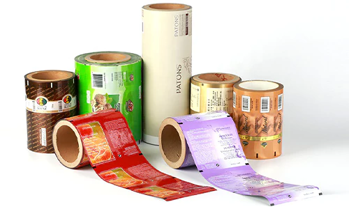 Film per imballaggio laminato in bobina