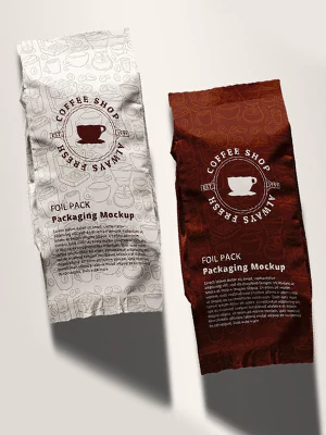 Lay Flat Pouches for Coffee Grounds