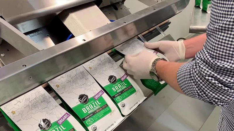 Sacos de café com nitrogênio para lavagem