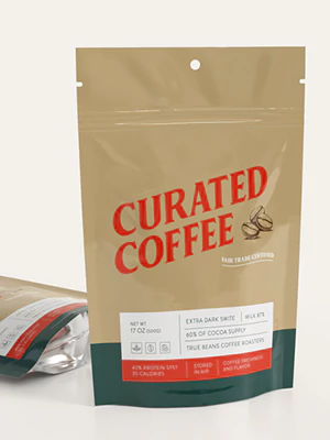 Stand Up Coffee Grounds Pouches