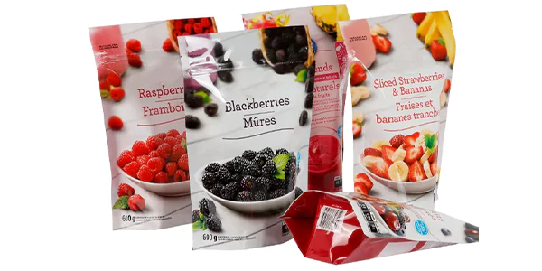 Stand Up Plastic Pouches For Food