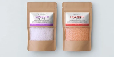 Stand Up Pouches for Bath Salts
