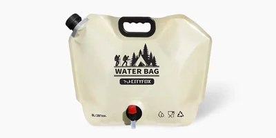 Water plastic stand up pouch