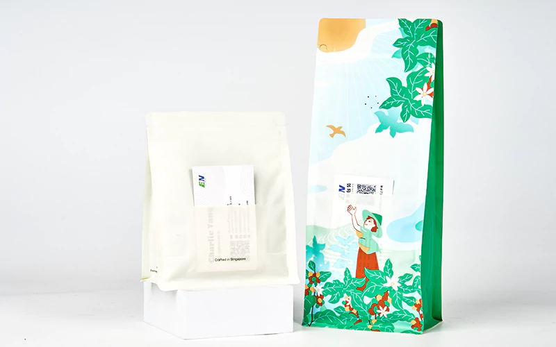 card insert coffee bag
