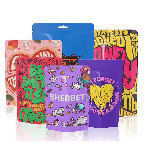 colored mylar bags