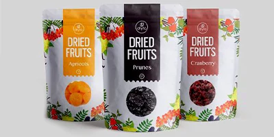 dried fruits matte pouches