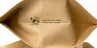 eco friendly kraft stand up bag