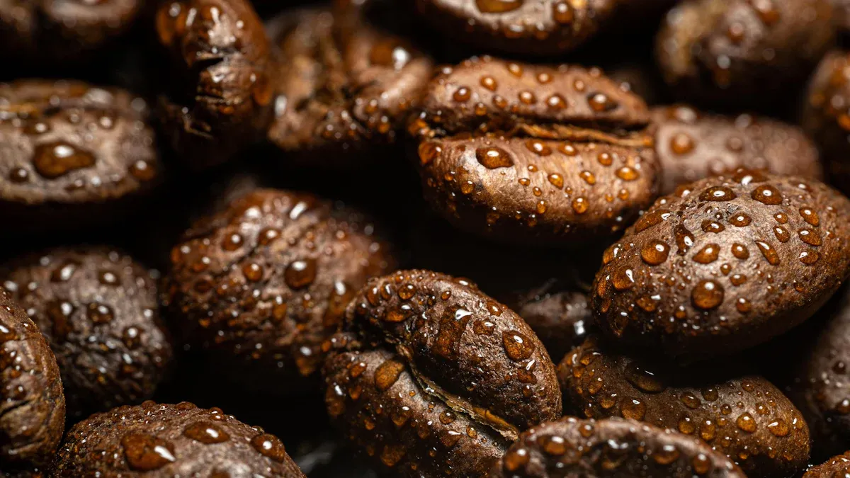 Oily Coffee Beans