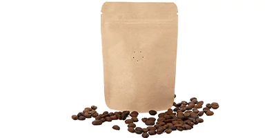 kraft stand up bag for coffee
