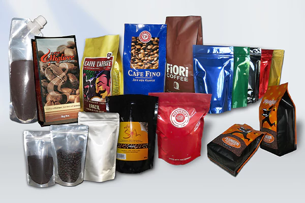 bolsas de café de plástico