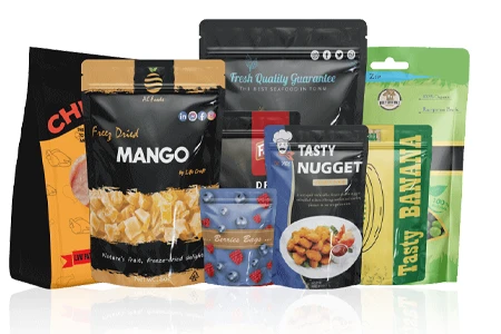 plastic frozen food packaging bag