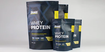 protein powders matte pouches