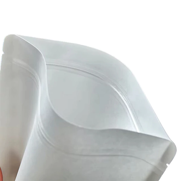 resealable white karft paper bags