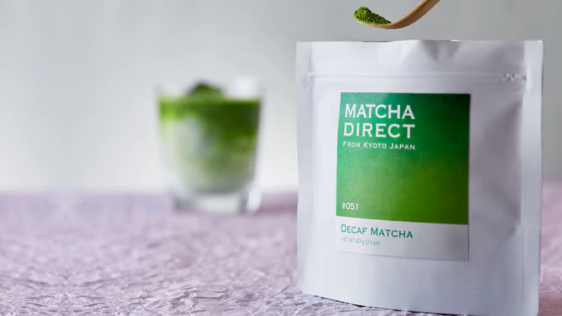 Decaf matcha packaging bags