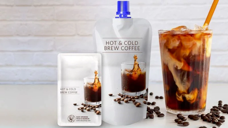 Liquid Spout Pouches for Cold Brew Coffee