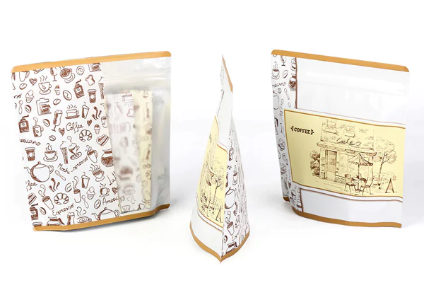Matte White Coffee Bags