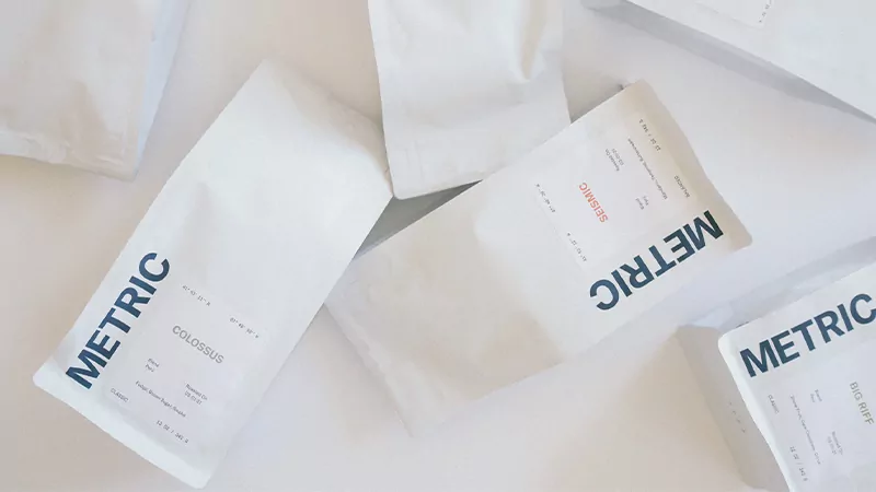 Minimalist coffee Packaging bags