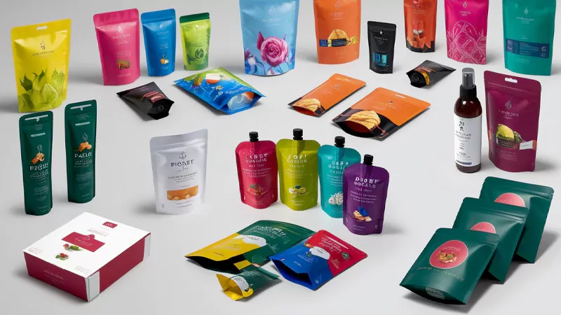 UV Ink printed packaging pouches