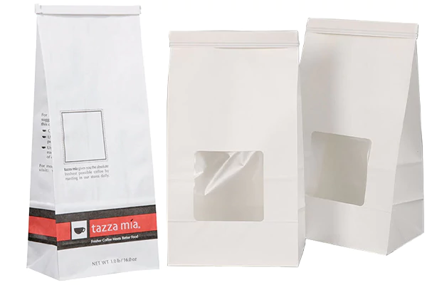 White Kraft Coffee Bags