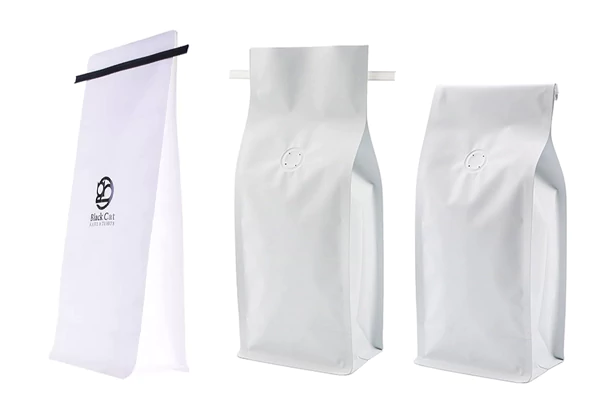 White Tin Tie Coffee Bags