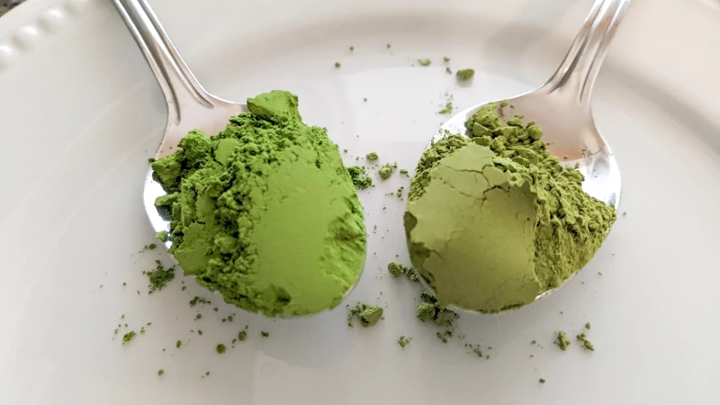 color of decaf matcha