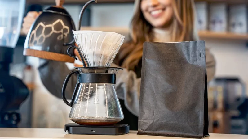 packaging bag for coffee roaste shop