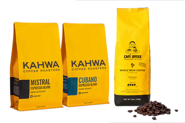 yellow Espresso Coffee Bags
