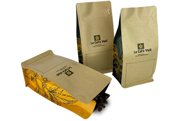 Biodegradable Flat Bottom Coffee Bags