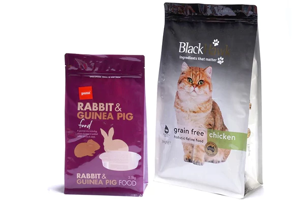 Biodegradable Flat Bottom Pet Food Bags